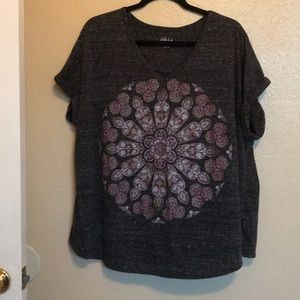 Macy’s style & co t-shirt with mandala design